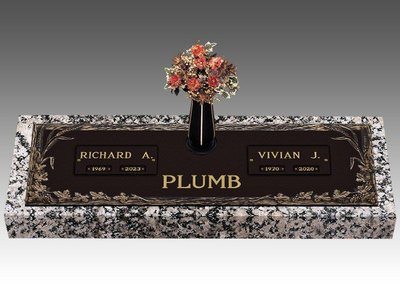 Eternal Pine Companion Cremation Headstone 36 x 13