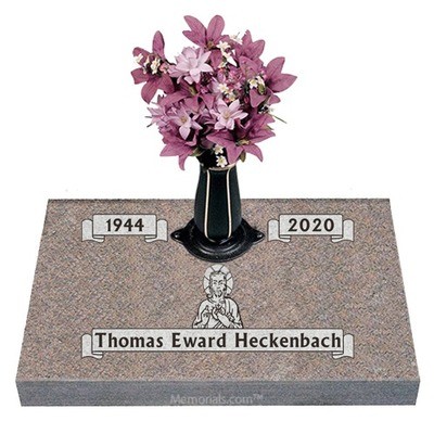 Eternal Worship Granite Grave Marker 20 x 10