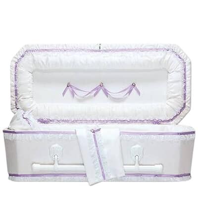 Exquisite Lilac Medium Child Casket