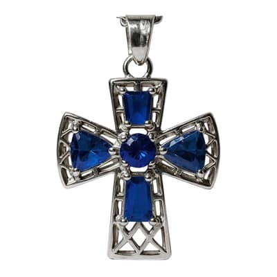 Faithful Cross Cremation Diamond Necklace