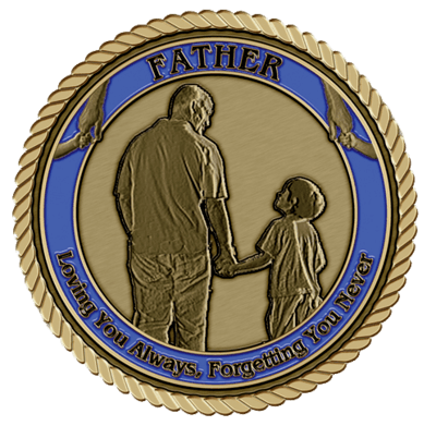 Father and Son Medium Medallion