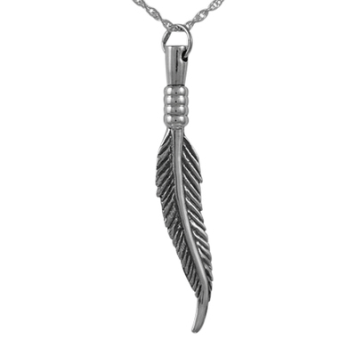 Feather Keepsake Pendant III