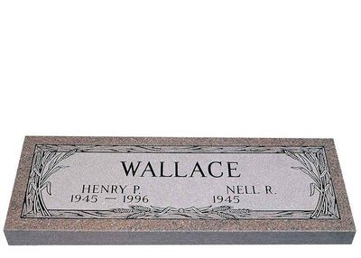 Fields of Eternity Companion Granite Headstone 40 x 14