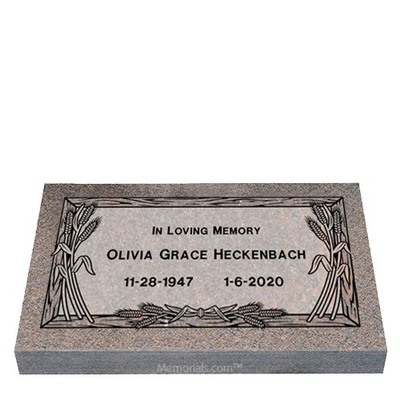 Fields of Eternity Granite Grave Marker 26 x 14