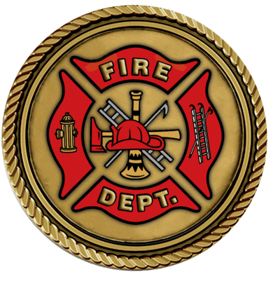 Fire Department Large Medallion