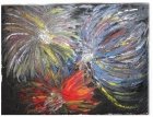 Firework of Life Cremation Ash Painting