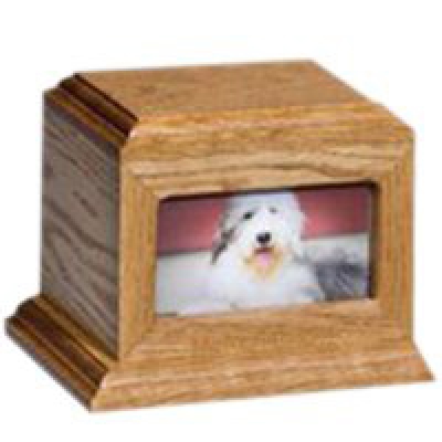 Fireside Pet Oak Picture Cremation Urns