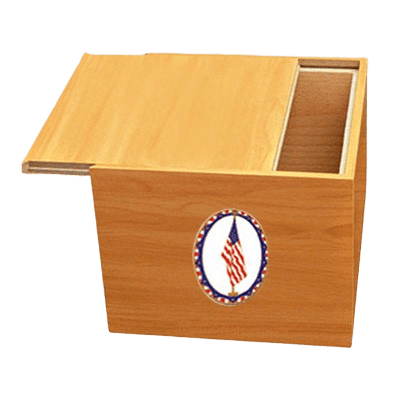 Norwegian US Flag Cremation Urn