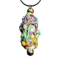 Floral Bouquet Cremation Ash Pendant II