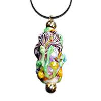 Floral Bouquet Cremation Ash Pendant