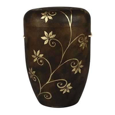 Floral Vine Biodegradable Cremation Urn