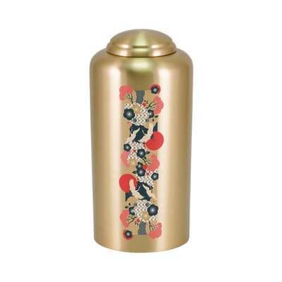 Flying Cranes Brass Cremation Urn