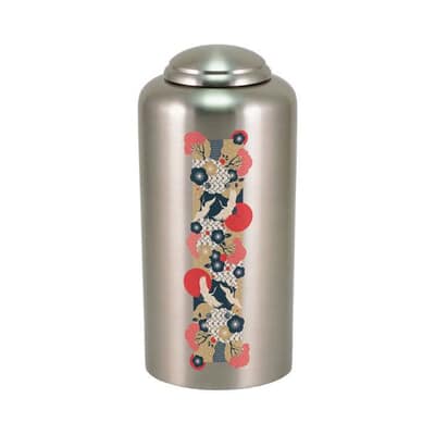 Flying Cranes Pewter Cremation Urn