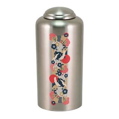 Flying Cranes Pewter Cremation Urn