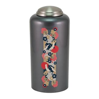 Flying Cranes Slate Cremation Urn