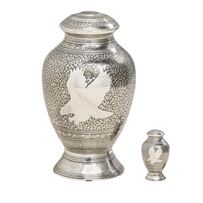 Silver Eagle Cremation Urns