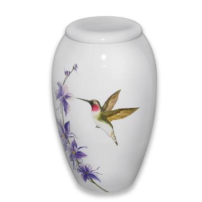 Flying Hummingbird Cremation Urn