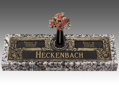 Forever & Always Bronze Headstone 36 x 10