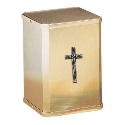 Forever Bronze Rustic Cross Cremation Urn