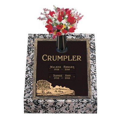 Forever Fields Deep Bronze Headstone  24 x 30