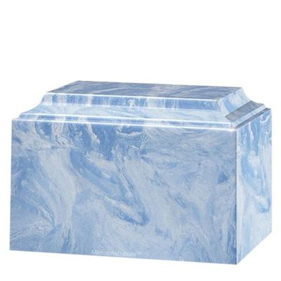 Frost Blue Child Cultured Marble Urn