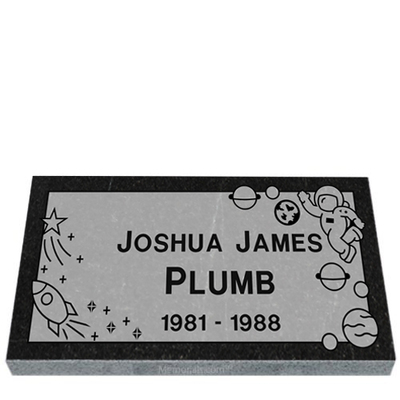 Galaxy Child Granite Grave Marker