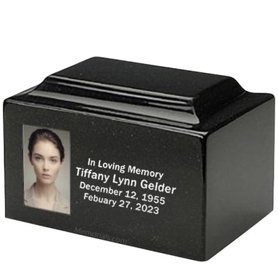 Galaxy Granite Photo Urn