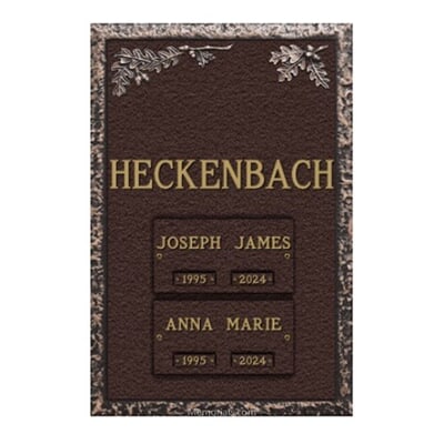 Garden Oaks Cremation Bronze Plaque