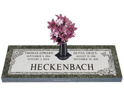 Garden of Life Companion Granite Headstone 36 x 12