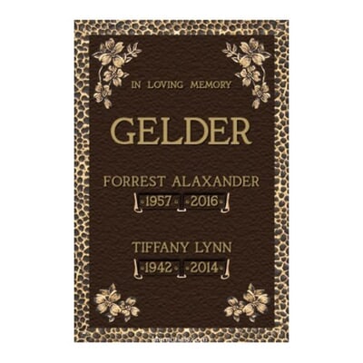 Garden of Life Dogwood Bronze Plaque 16 x 24