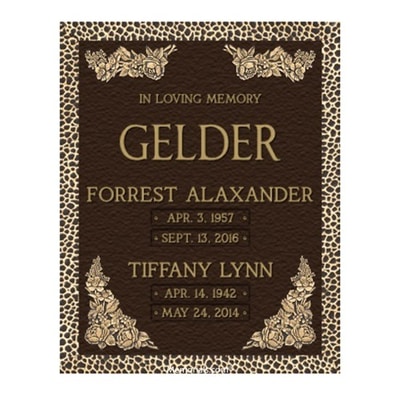 Garden of Life Rose Bronze Plaque 24 x 30
