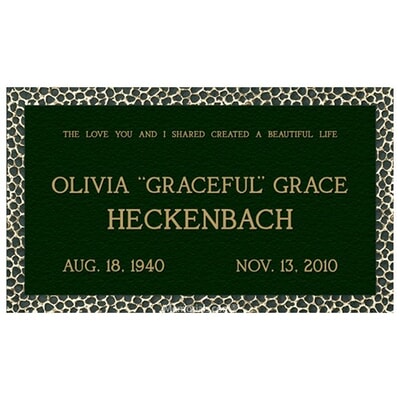 Garden of Life Simplicity Bronze Plaque 24 x 18