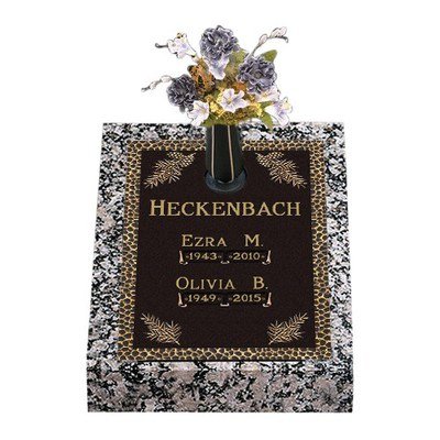 Garden Pines Deep Bronze Headstone