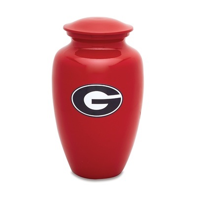 Georgia Bulldogs Red Cremation Urn