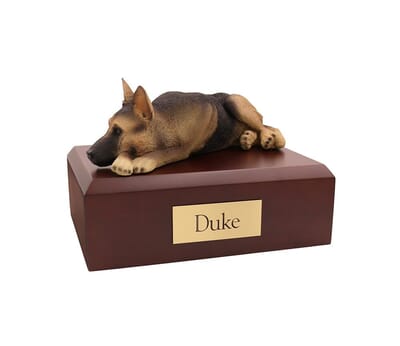 German Shepherd Tan & Black X Large Dog Urn