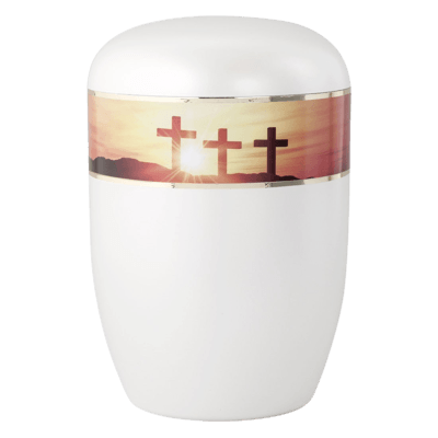 Glistening Cross Biodegradable Urn