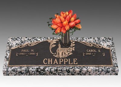 Gods Chapel Bronze Headstone 44 x 14