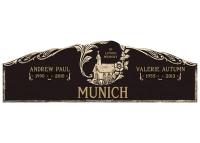 Gods Chapel Bronze Plaque 44 x 14