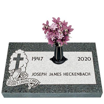 Gods Loving Care Granite Grave Marker 20 x 10