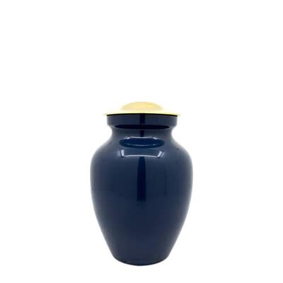 Gold Navy Small Cremation Urn