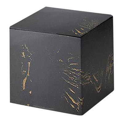 Golden Cube Pet Cremation Urn