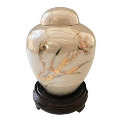 Golden Vines Child Ceramic Urn