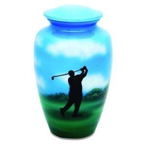 Golfer Unique Cremation Urns