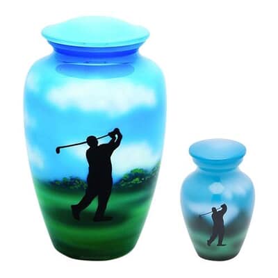 Golfer Unique Cremation Urns