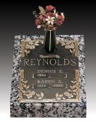 Dynasty Dogwood Deep Bronze Headstone