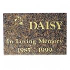 Burgundy Granite Memorial Pet Grave Stone