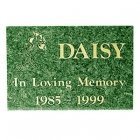 Green Granite Memorial Pet Grave Stone