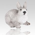 Gray Rabbit Cremation Urn
