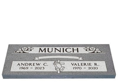 Greatest Catch Companion Granite headstone 36 x 12