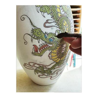 Green Dragon Ceramic Cremation Urn